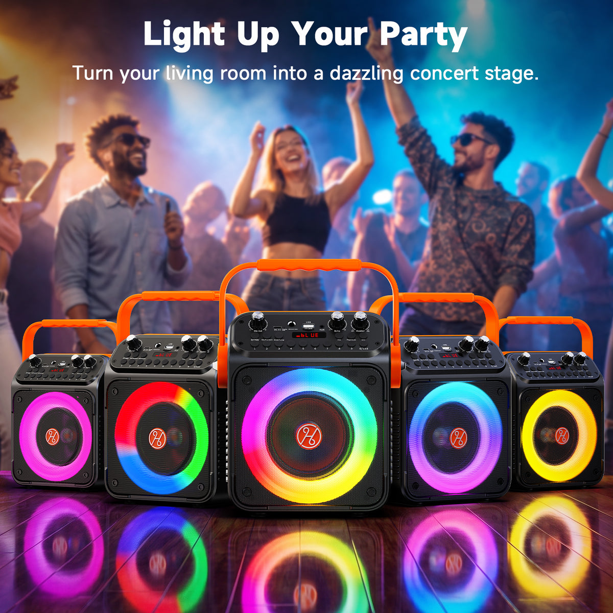 JAUYXIAN T35-T Karaoke Machine for Adult, Portable Bluetooth