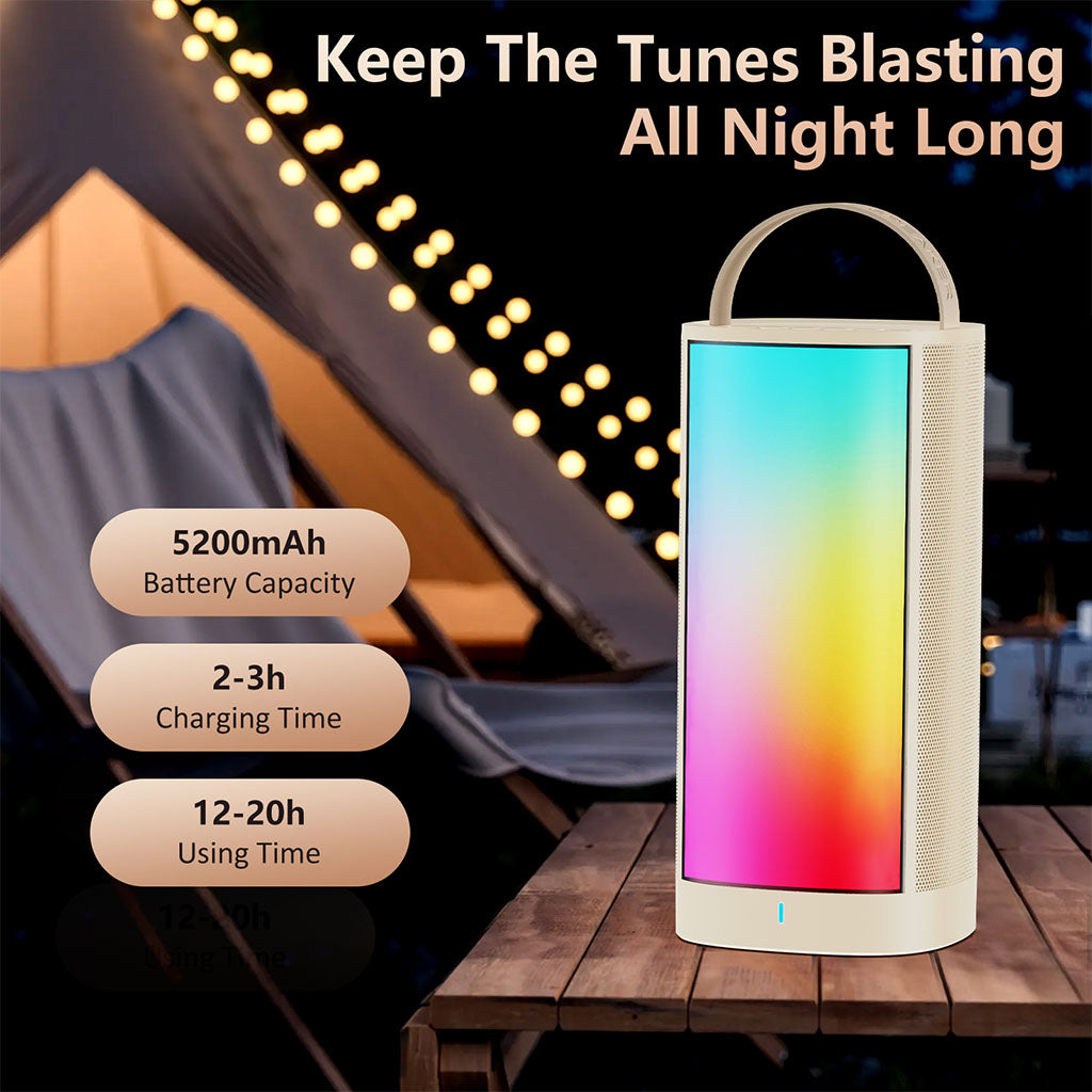 JYX D31 portable karaoke machine with 2 wireless mics, 5200mAh battery, 2-3 hours charging time, and 12-20 hours of playtime.