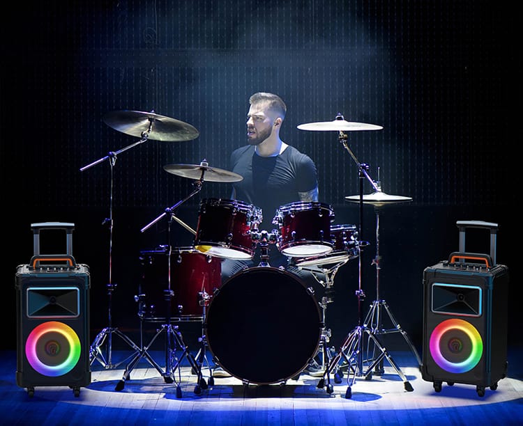 JYX karaoke machine AN20 with musical instrument connection includes paino, guitar and DJ kit