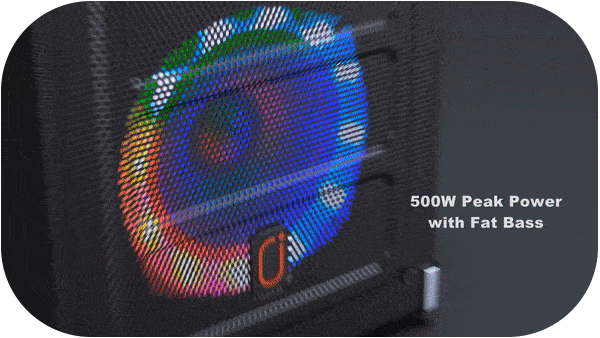 69bt karaoke speaker 500W peak power with fat bass