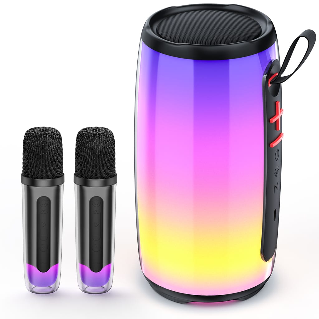 JYX D21 Karaoke Machine with Two Microphones