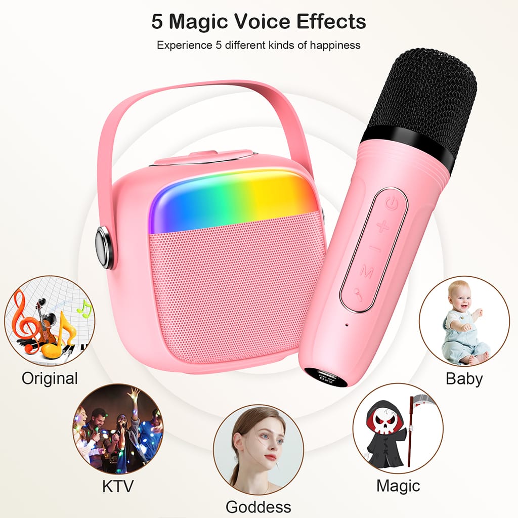 JYX D22 Karaoke Machine with Five Sound Effects