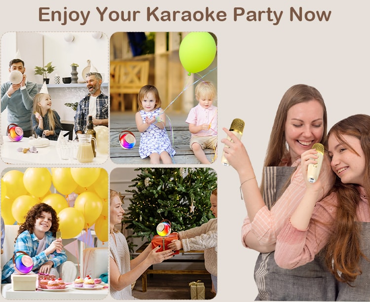 Enjoy your karaoke party now, perfect as a gift for birthdays and kids' entertainment.