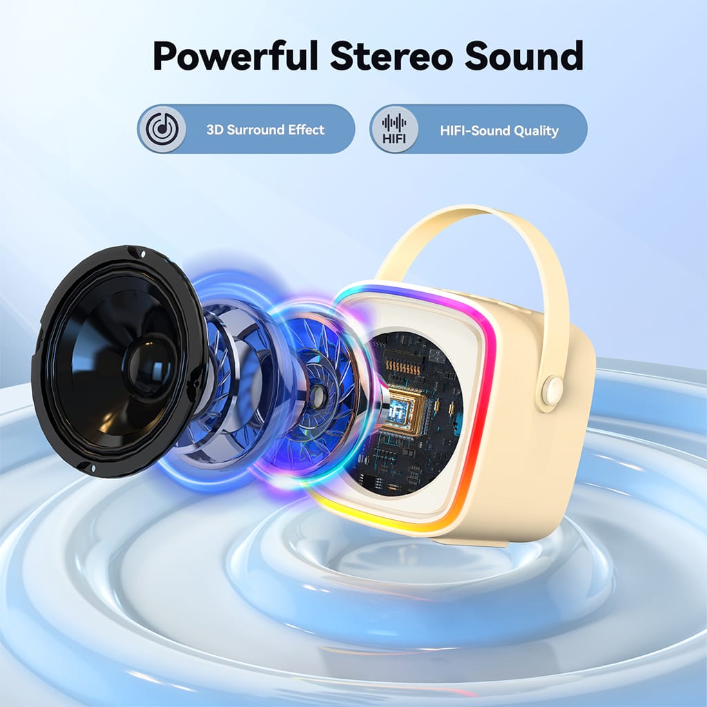JYX D26 Karaoke Machine With Powerful Stereo Sound