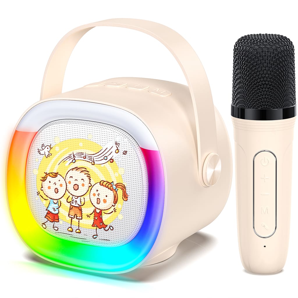 JYX D28 Karaoke Machine in Beige