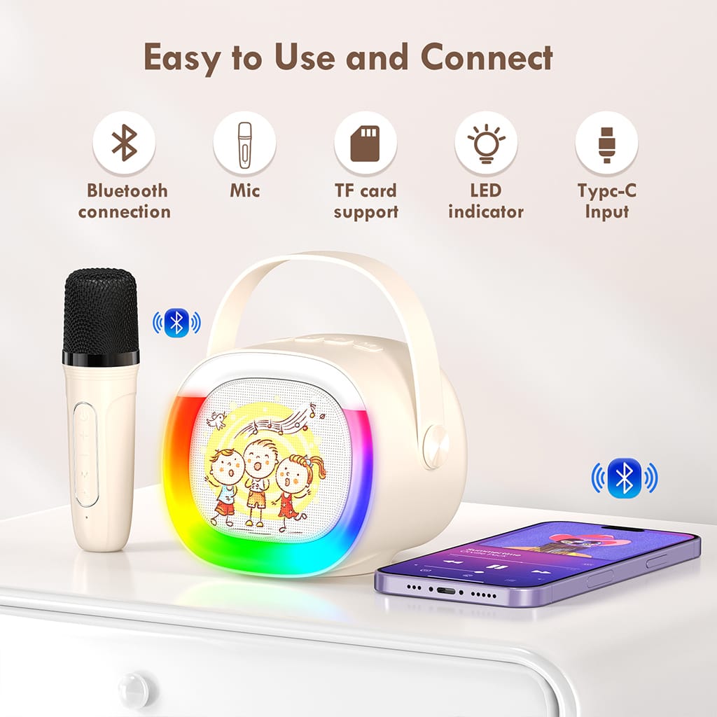 JYX D28 Karaoke Machine With Easy Fast Connection
