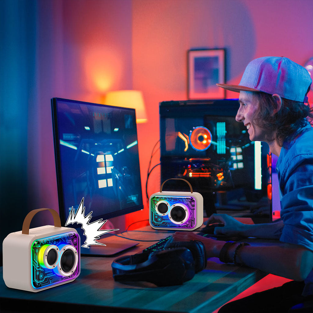 JYX D30 singing machine karaoke with Bluetooth, a must-have speaker for cool gaming rooms