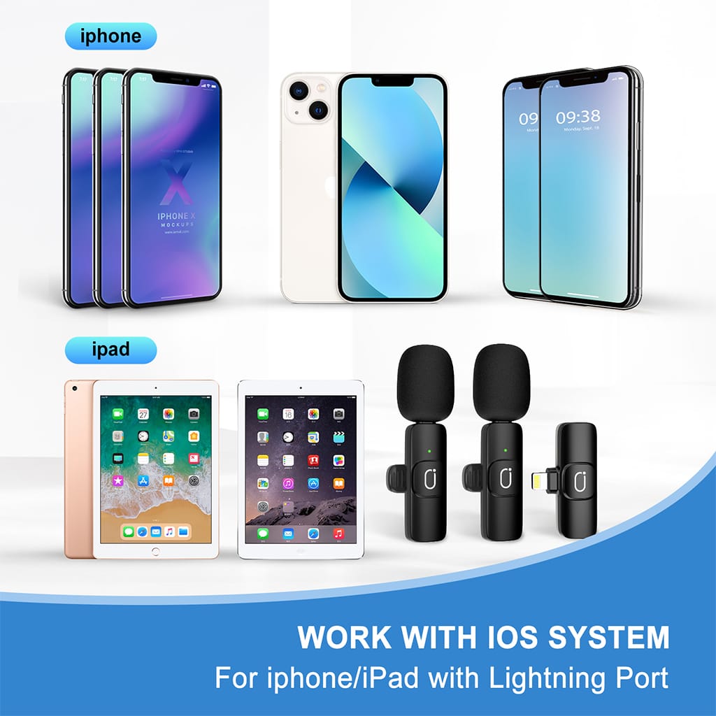 JYX K37 Lavalier Microphones for iPhone iPad