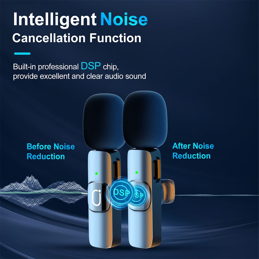 JYX K37 Lavalier Microphones with noise cancellation