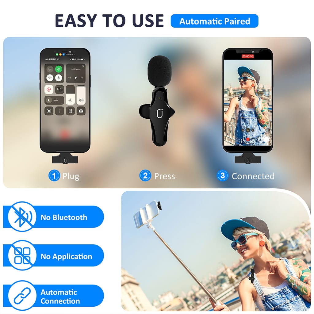 Usage Instructions for JYX K38 Wireless Lavalier Microphone
