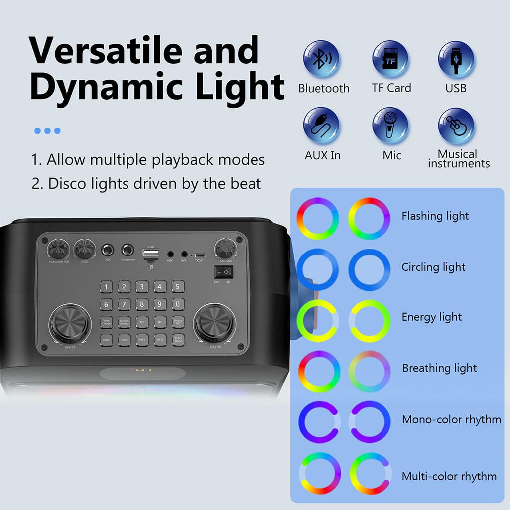 JYX T19 karaoke machine with multifunctional
