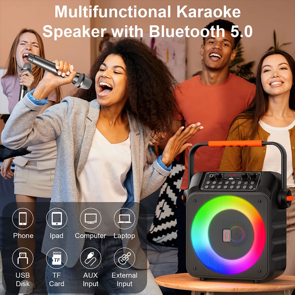JYX T21 karaoke machine multiple device connectivity