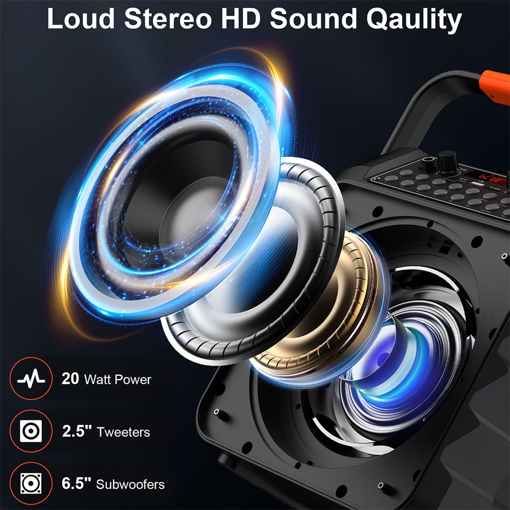 JYX T21 karaoke machine with Loud stereo