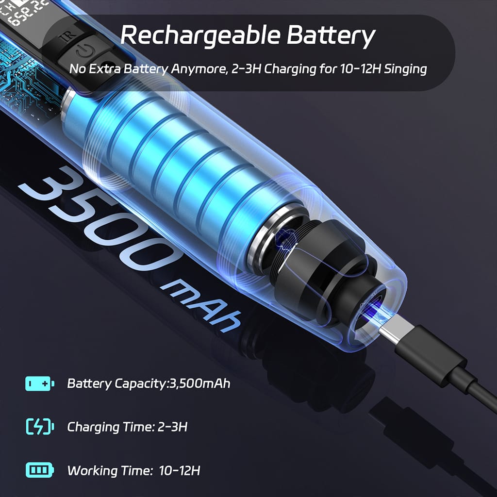 JYX U60 Microphone with Rechargeable Battery