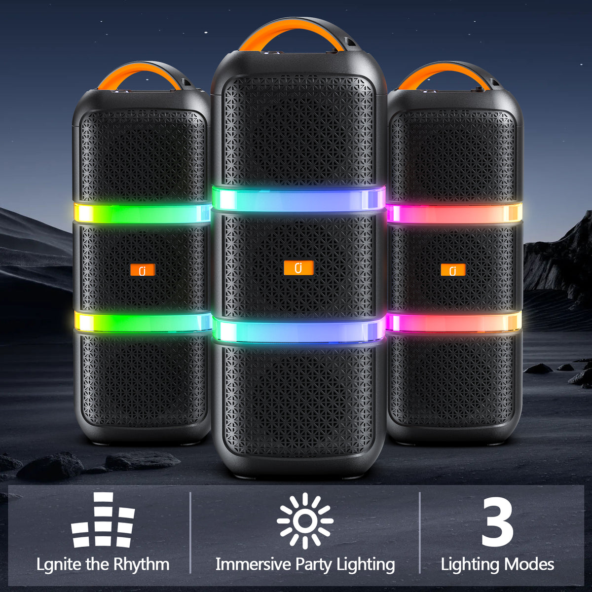JYX T29-T Bluetooth Speaker with 2 Wireless Microphone