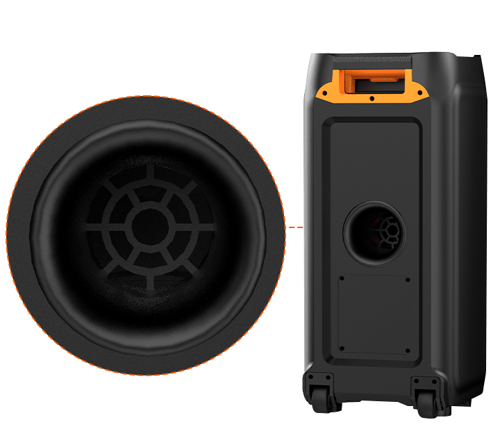 bass reflex port of jyx t9 karaoke machine