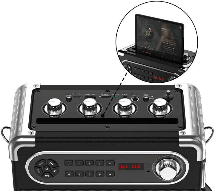 device holder of JYX S55 karaoke machine