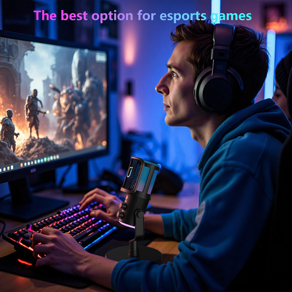 JYX U120 game microphone is the best option for esports gaming, delivering clear and immersive sound quality for a competitive edge