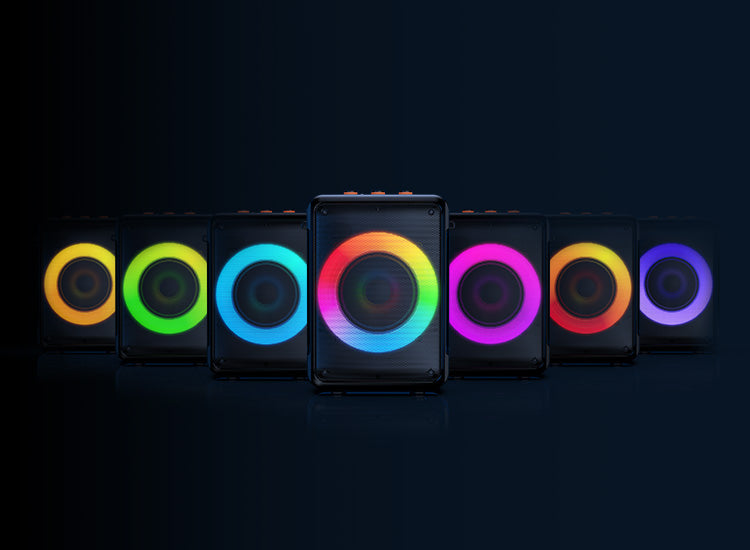 jyx d13 karaoke machine with 8 light modes