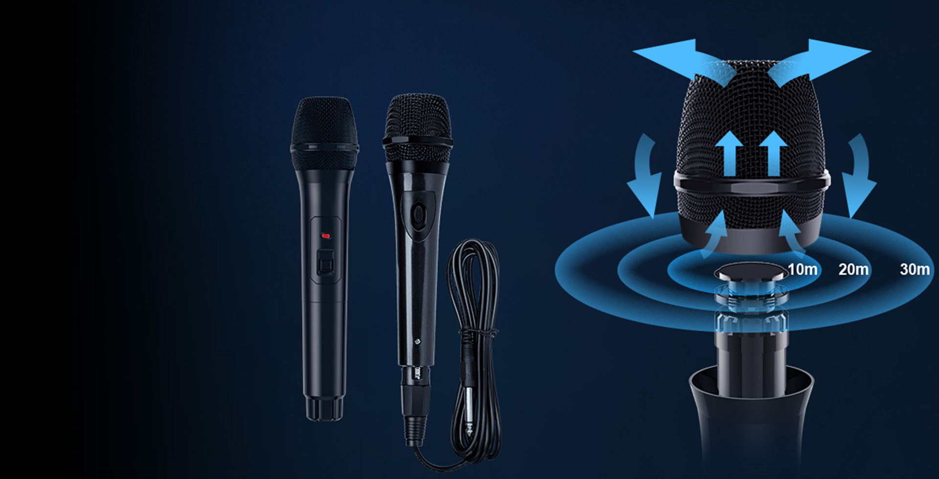 jyx d13 karaoke machine with 2 Anti Noise Microphones