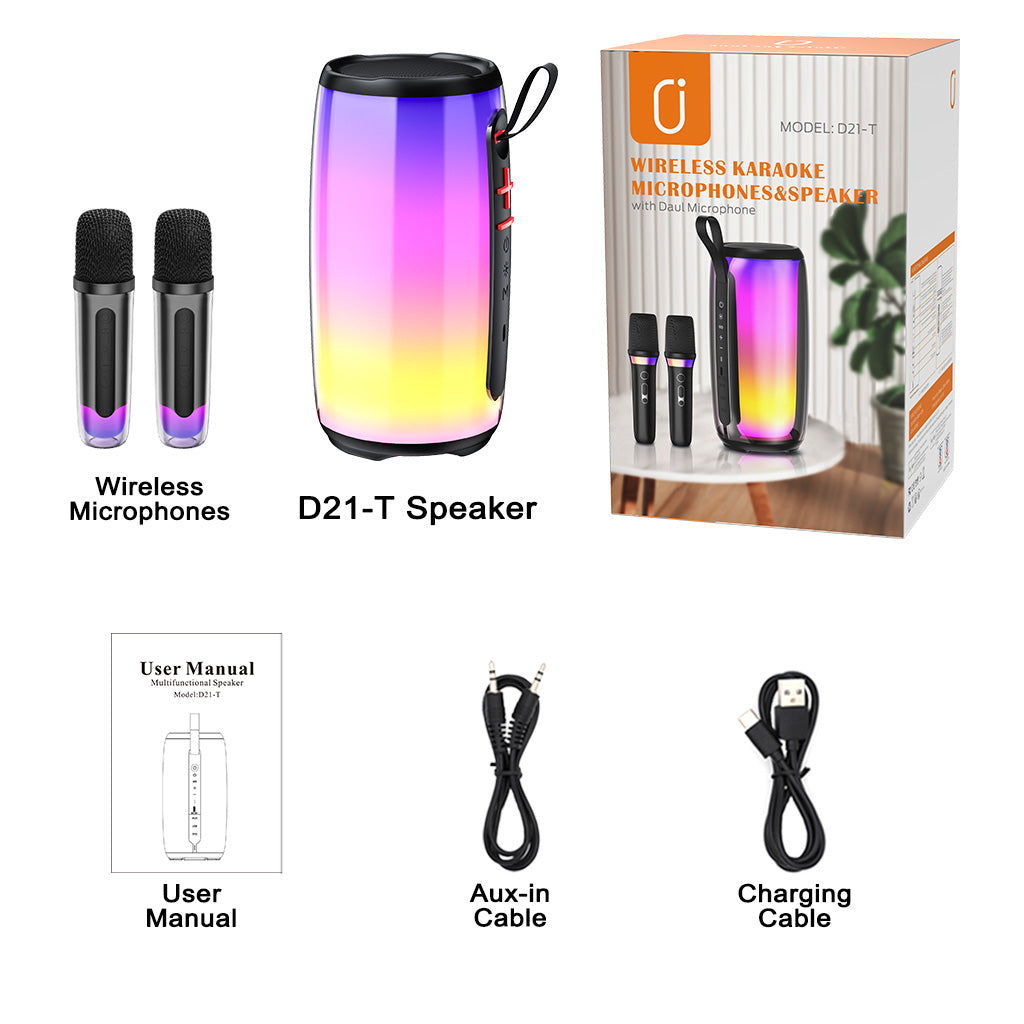 jyx d21 karaoke machine packinng accessories