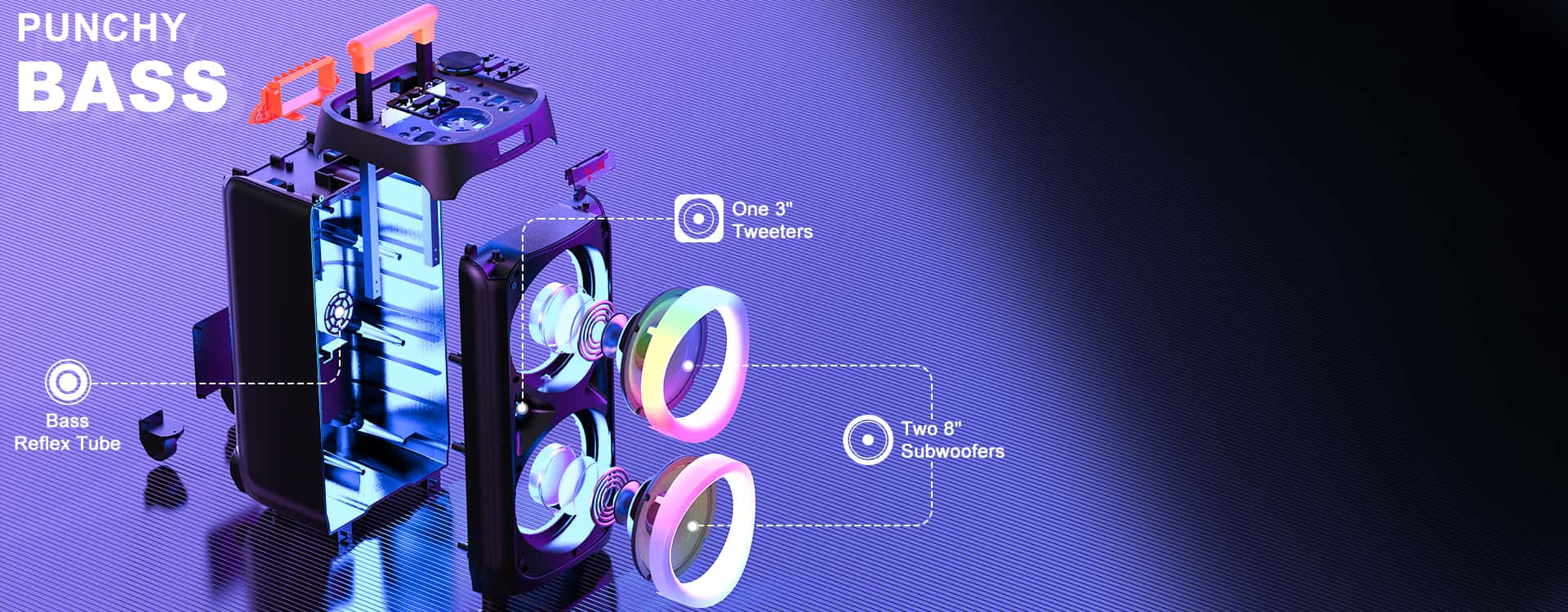 jyx t9 karaoke machine with deep bass