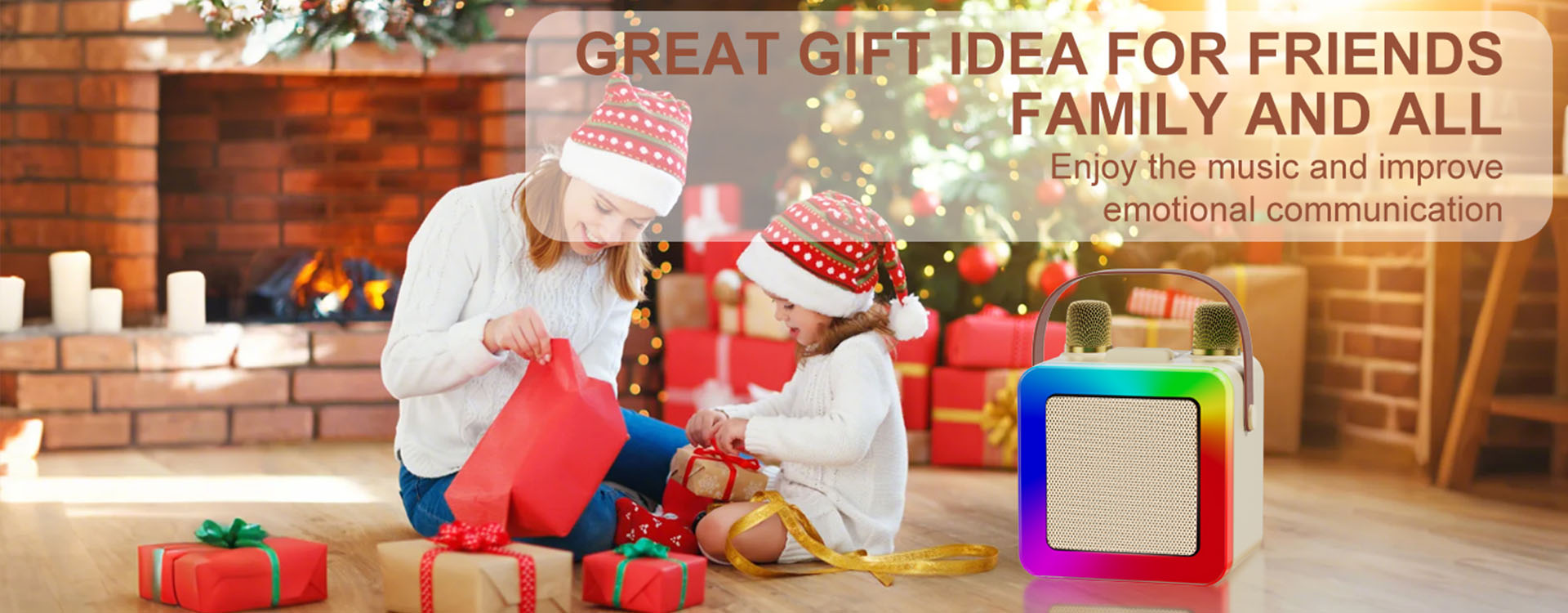 The JYX D55 karaoke box is a great gift for friends, family and everyone. It enables people to enjoy music and improve emotional communication.
