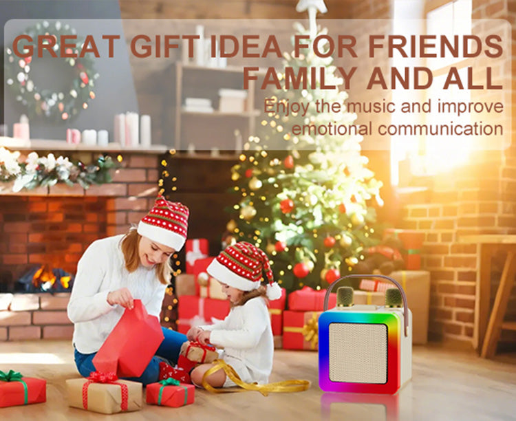 The JYX D55 karaoke box is a great gift for friends, family and everyone. It enables people to enjoy music and improve emotional communication.