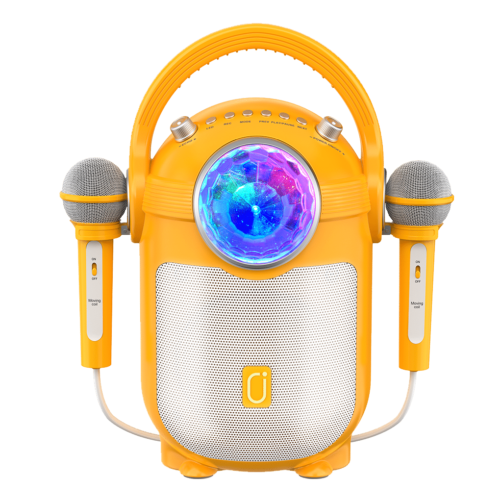 JYX D15 Karaoke Machine for Children with 2 Mics - Front View