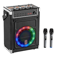 GetUSCart- JYX Karaoke Machine with 2 Wireless Microphones, Bass
