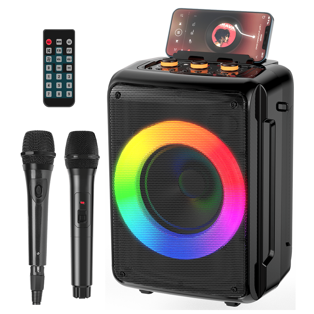 JYX D13 Portable Karaoke Machine with 2 Microphones