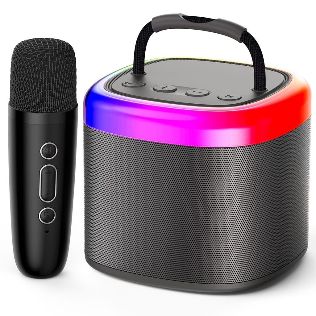 Mini Karaoke Machine Portable Bluetooth Speaker with Microphone