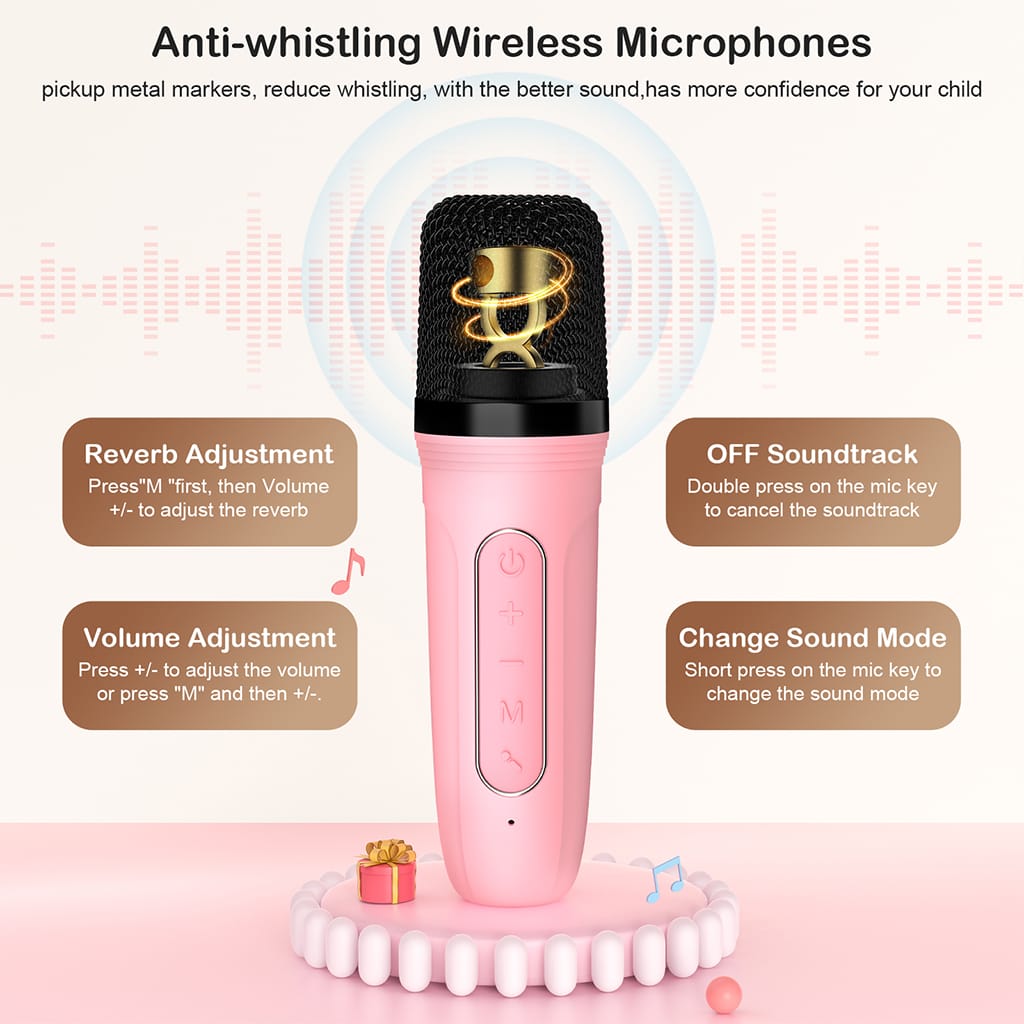 JYX D22 Karaoke Machine With Wireless Microphone