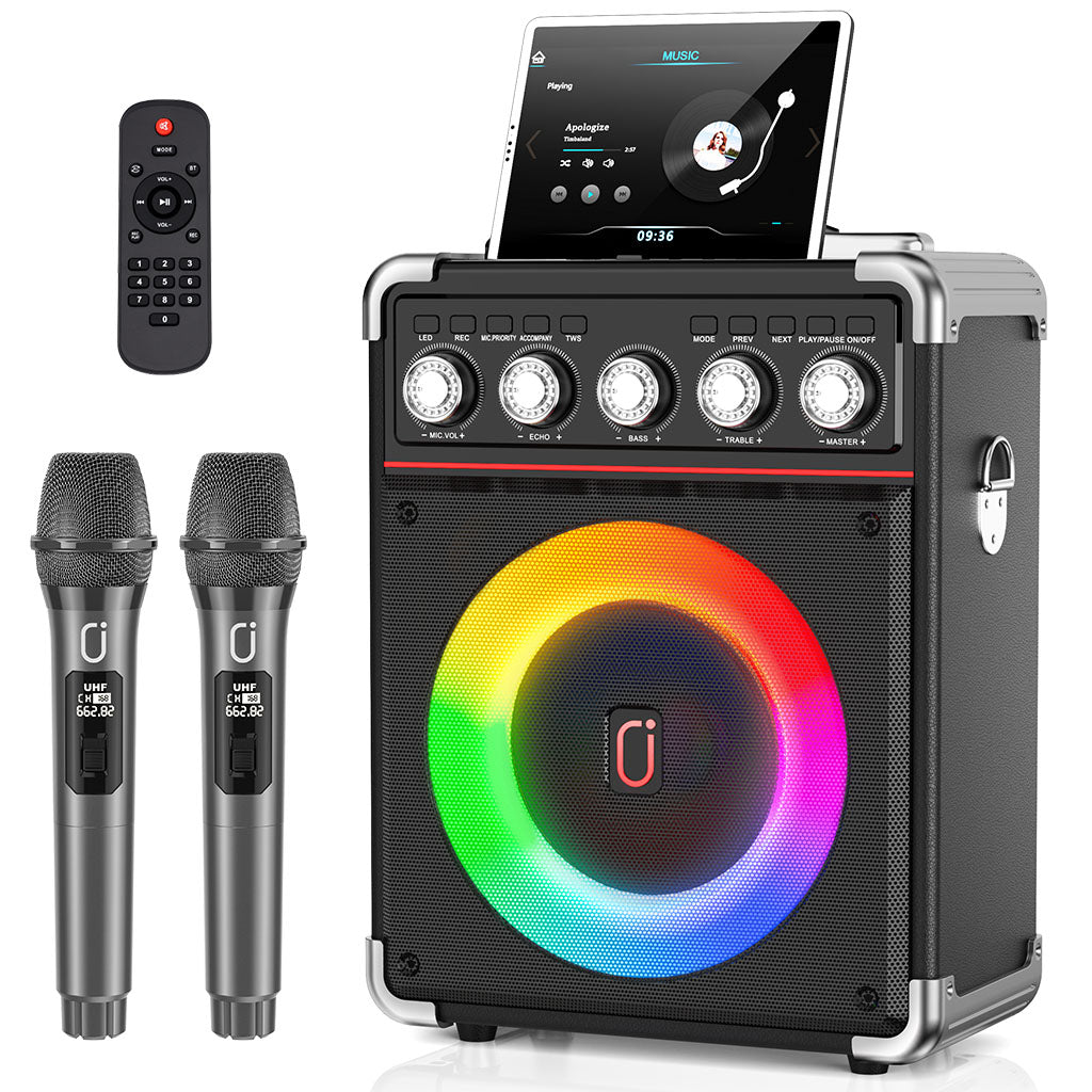 JYX HWWR TX05 karaoke machine with wireless microphone and remote control