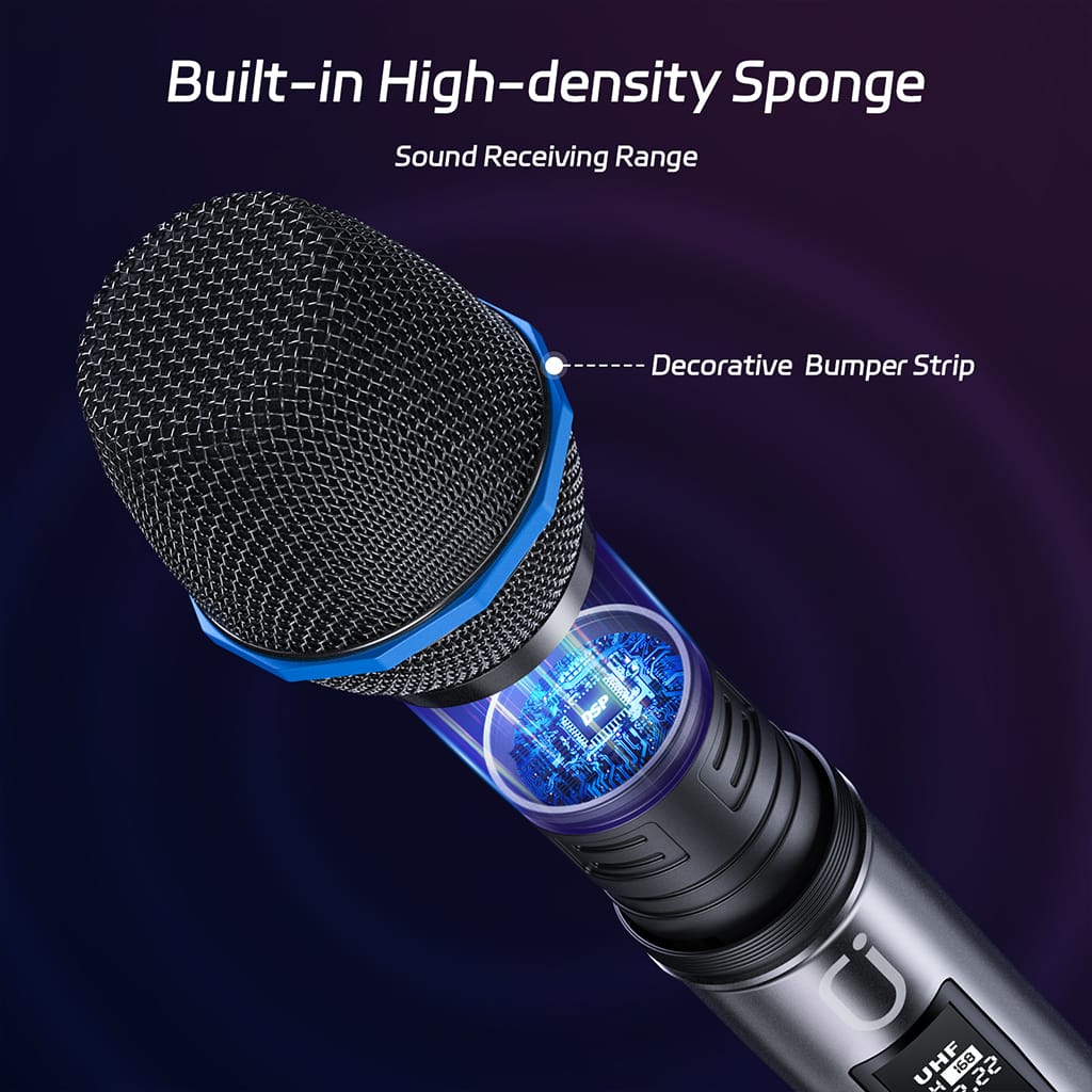 JYX U60 Microphone with High-Density Foam for Enhanced Audio Quality