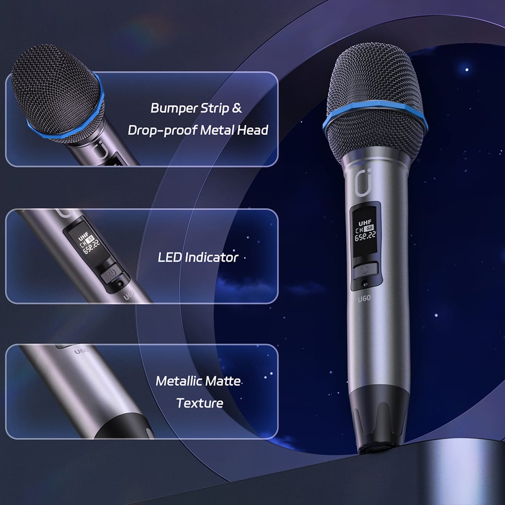 JYX U60 Microphone with LED Indicator Lights