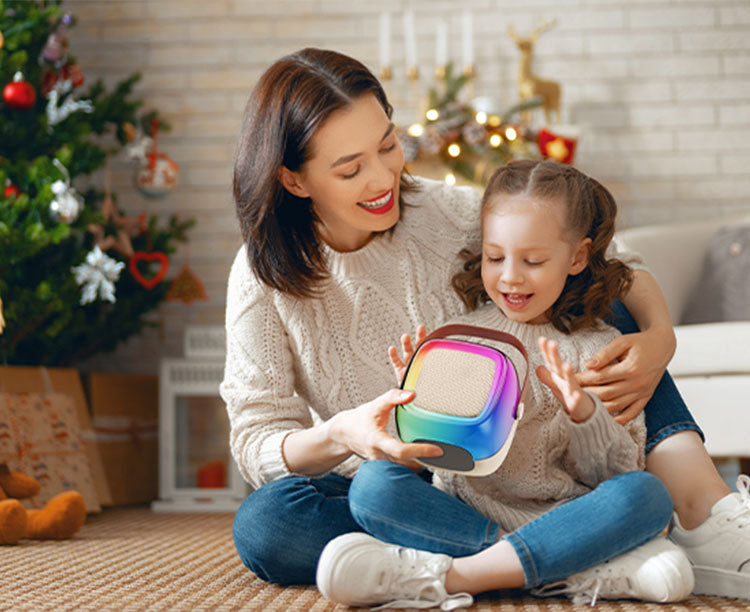 JYX D32 mini karaoke machine, the perfect gift for kids to enjoy music and fun.