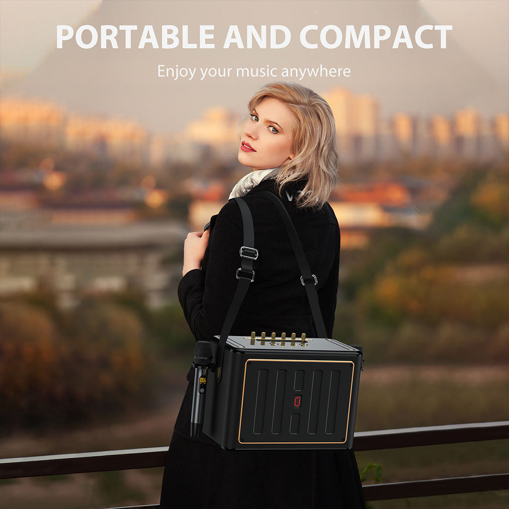 JYX NX202 portable and compact karaoke machine, enjoy your music anywhere.