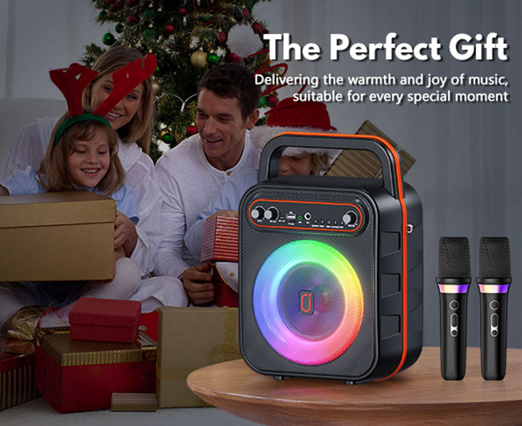 The JYX S67 karaoke machine with 2 wireless microphones is the perfect gift. It brings the warmth and joy of music and is suitable for every special moment, making it an ideal present for loved ones.