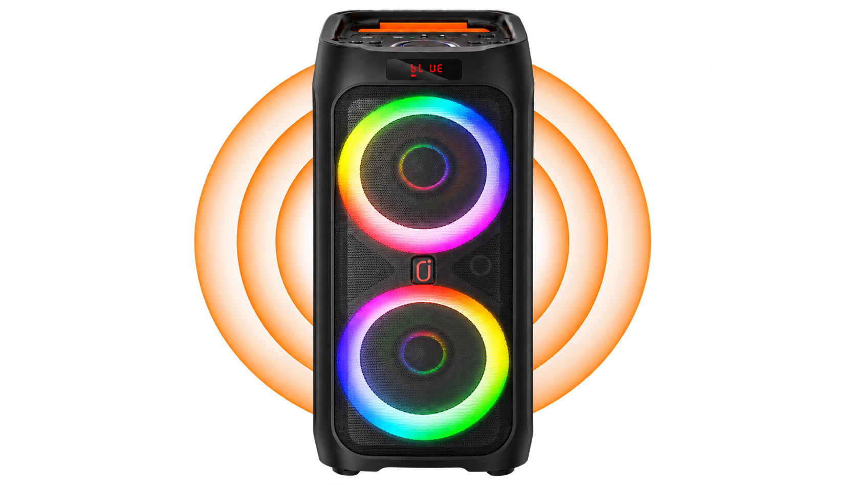 jyx-t9-wireless-karaoke-machine-with-3-inch-tweeter-two-8-inch-subwoofers-bass-reflex-tube-rgb-circle-lights-bluetooth-party-speaker-for-karaoke