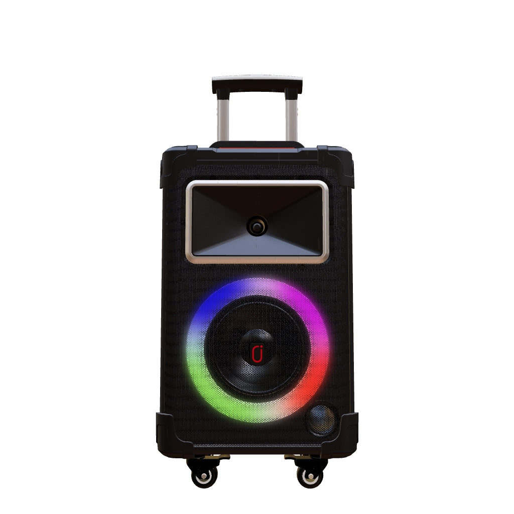 FanFun Karaoke Machine With Vocal Elimination 2 Wireless Microphones – JYX