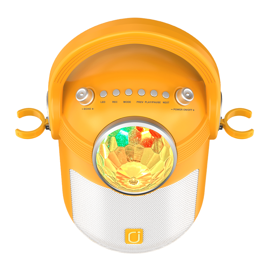 JYX D15 Karaoke Machine for Children with 2 Mics - Top View